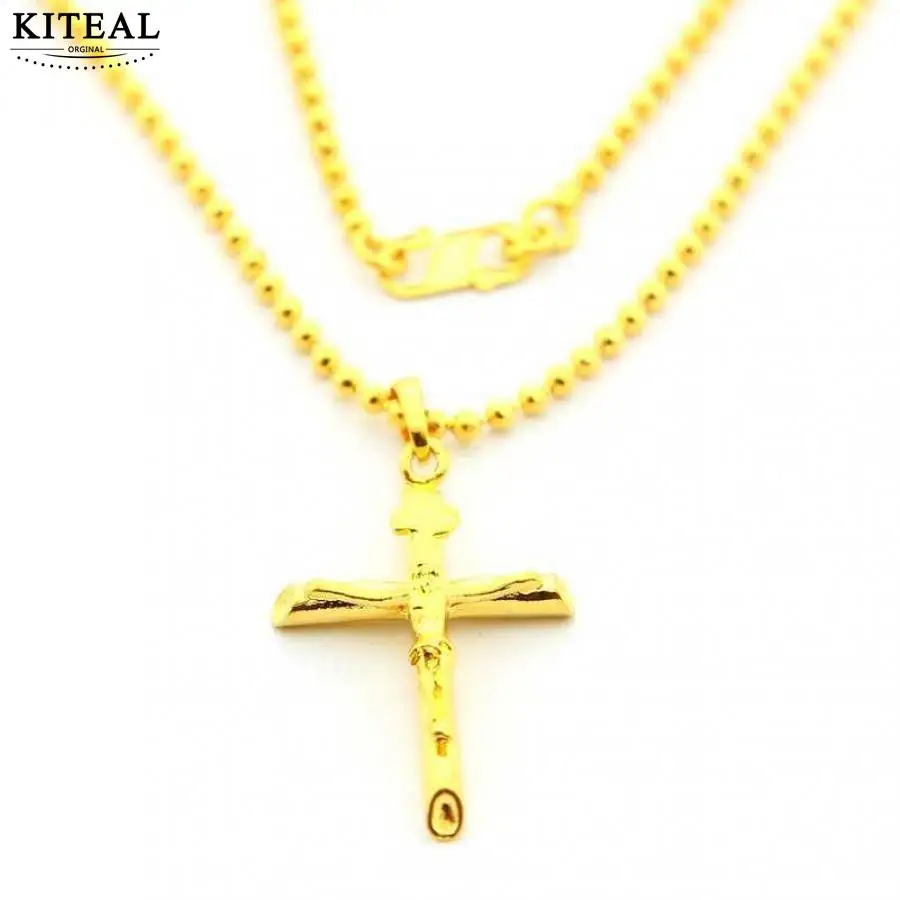 KITEAL Горячая новинка 24k золотые подвески для женщин несколько крест collares