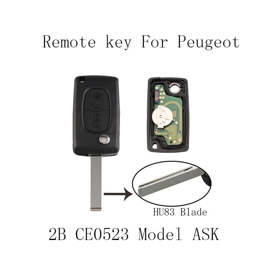 Автомобильный Дистанционный ключ для PEUGEOT 207 307 308 407 807 Expert Partner CC SW оригинальный