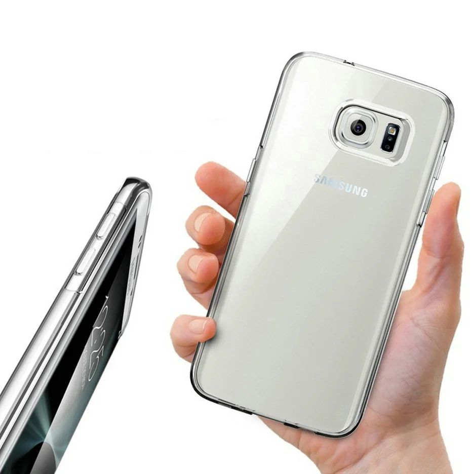 Прозрачный чехол из ТПУ для samsung Galaxy S7 Ультратонкий Мягкий Силиконовые чехлы Edge