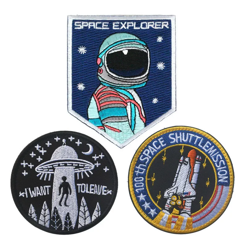 Collectibles Embroidered Fabric Badges Universe Space UFO Flight Astronaut armband Hook&Loop Fasteners Applique Clothing Jeans
Collectibles Embroidered Fabric Badges Universe Space UFO Flight Astronaut armband Hook&Loop Fasteners Applique Clothing Jeans