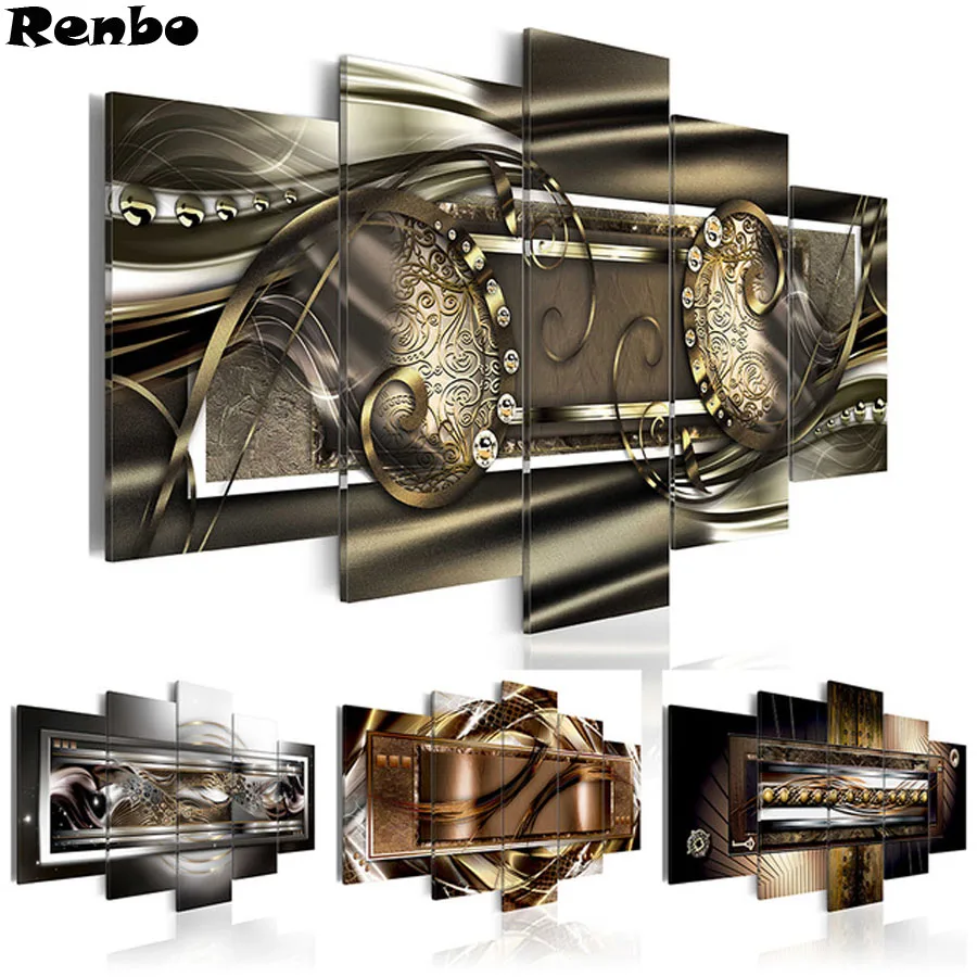 New arrival 5PCS Diamond Embroidery Abstract Golden Wall Art 5D DIY Diamond Painting Full Square Drill Pictures Of Rhinestones
New arrival 5PCS Diamond Embroidery Abstract Golden Wall Art 5D DIY Diamond Painting Full Square Drill Pictures Of Rhinestones