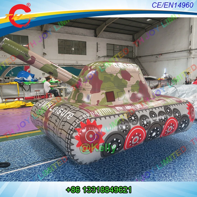 Бесплатная доставка двери 2019 Новый дизайн надувная модель военного танка на
