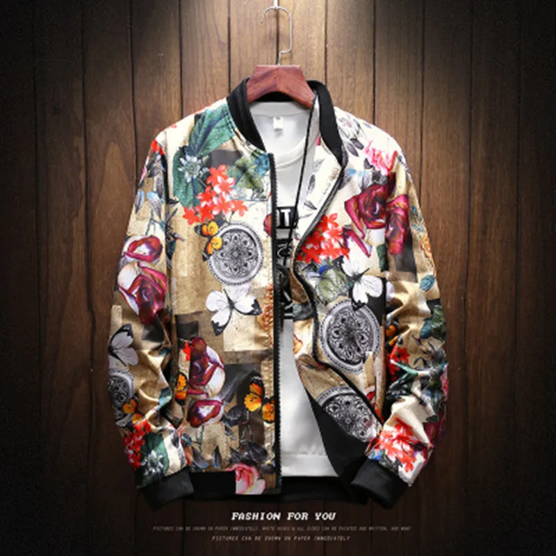 Fashion men Bomber jacket Spring autumn thin Print casual coat mens Stand collar Baseball jacket Male outerwear Brand clothing
Fashion men Bomber jacket Spring autumn thin Print casual coat mens Stand collar Baseball jacket Male outerwear Brand clothing