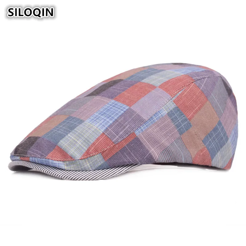 SILOQIN Spring Summer Women's Colorful Lattice Beret Literary Youth Female Visor Adjustable Size College Style Hats For Women
SILOQIN Spring Summer Women's Colorful Lattice Beret Literary Youth Female Visor Adjustable Size College Style Hats For Women