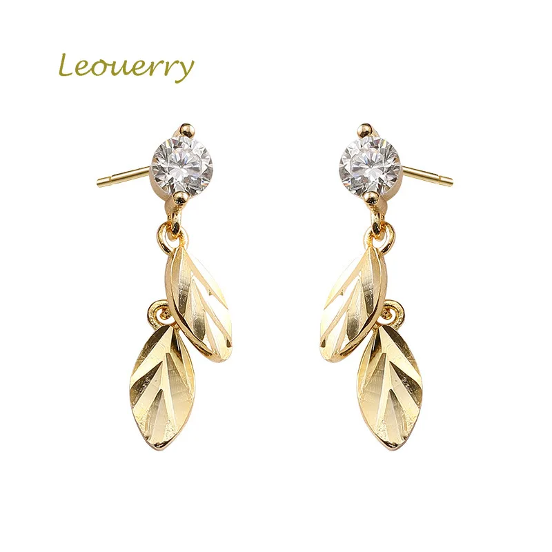Leouerry 925 Sterling Silver Tassel Leaf Earring Temperament CZ Crystal Earring for Women Fine Jewelry Gift
Leouerry 925 Sterling Silver Tassel Leaf Earring Temperament CZ Crystal Earring for Women Fine Jewelry Gift