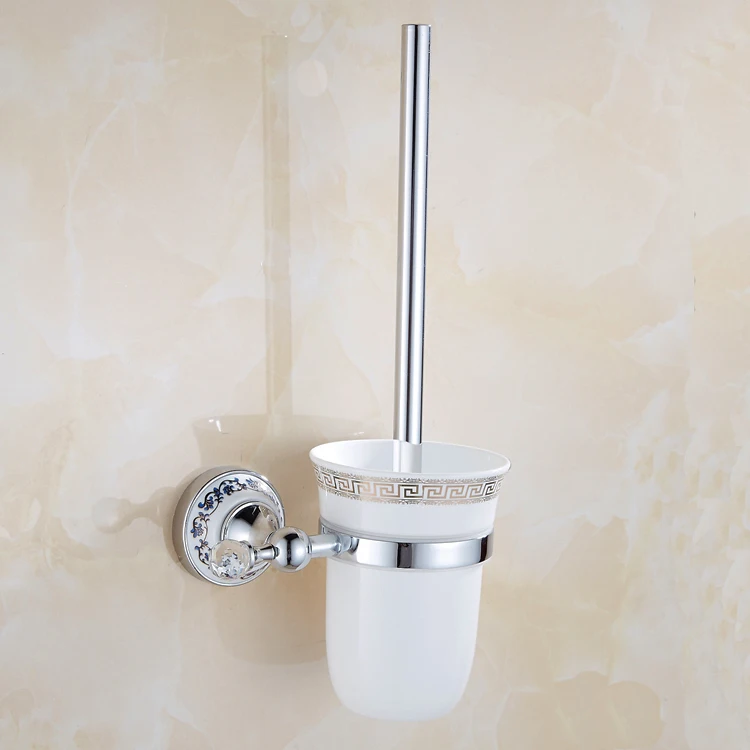 European Silver Crystal Bathroom Hardware Set Chrome Finish Ceramic Plate Antique Bathroom Accessories Hanging Suit AX09
European Silver Crystal Bathroom Hardware Set Chrome Finish Ceramic Plate Antique Bathroom Accessories Hanging Suit AX09