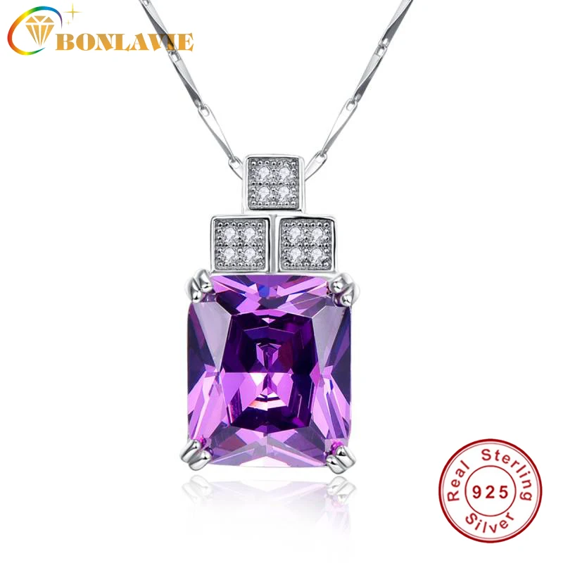 BONLAVIE подлинное Твердое Серебро 925 пробы ювелирные изделия 16.6Ct натуральная