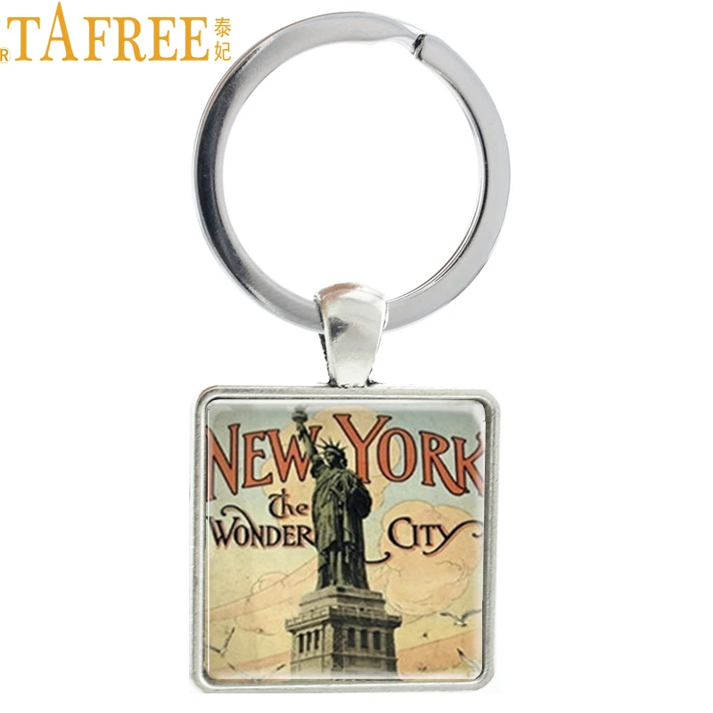 TAFREE Statue Of Liberty keychain New York The Wonder City keyring United States National key chain ring American Jewelry AA28
TAFREE Statue Of Liberty keychain New York The Wonder City keyring United States National key chain ring American Jewelry AA28