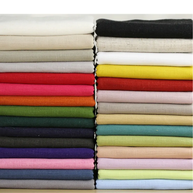 Soft 32 Solid Colors Linen Cotton Fabric for Patchwork Sewing Curtain Tablecloth Dyed Fabrics Cloth Tissu Telas Textile 140cm
Soft 32 Solid Colors Linen Cotton Fabric for Patchwork Sewing Curtain Tablecloth Dyed Fabrics Cloth Tissu Telas Textile 140cm