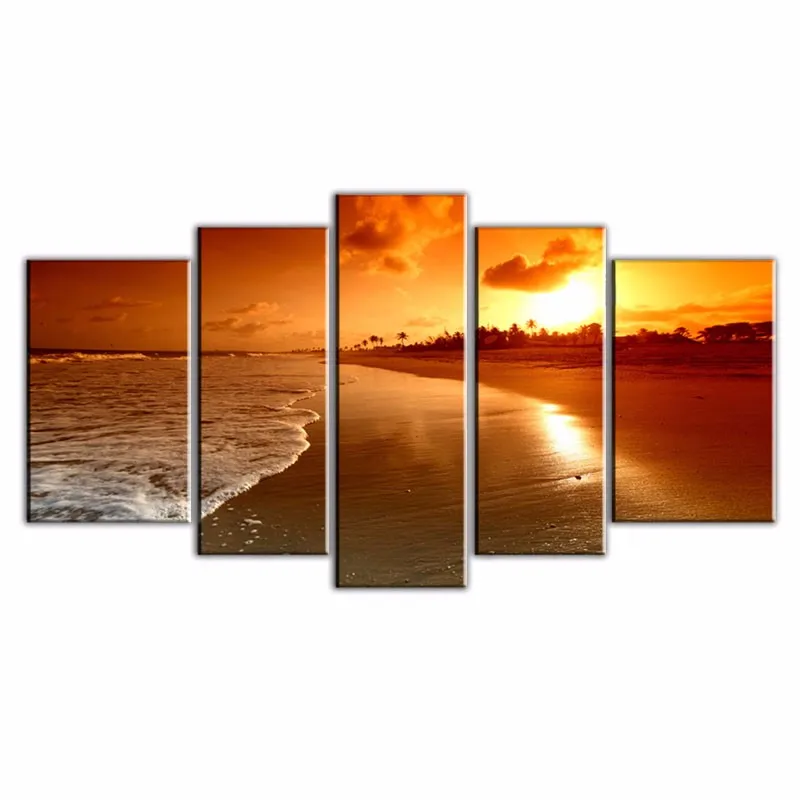 5pcs Sunset And Sea Wave Modern Seascpae Painting Home Wall Decor Picture HD Print On Canvas For Living Room Artwork
5pcs Sunset And Sea Wave Modern Seascpae Painting Home Wall Decor Picture HD Print On Canvas For Living Room Artwork