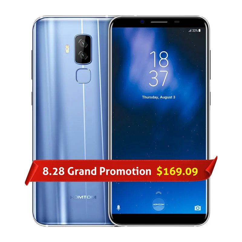 HOMTOM S8 мобильный телефон Dual сзади Камера 16MP + 5MP 5 7 "HD соотношением сторон 18:9 4G B 6
