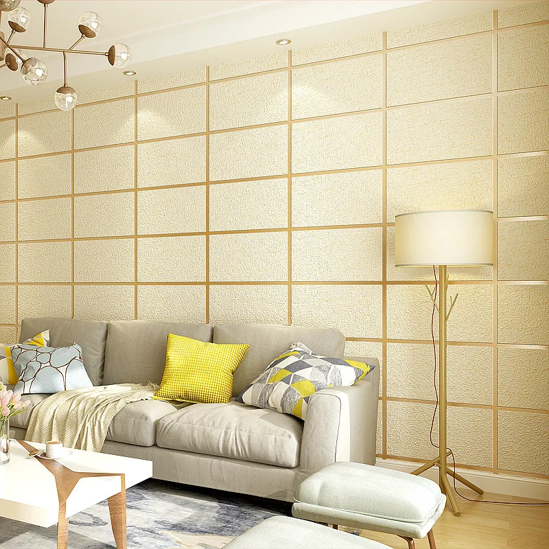 3D Lattice Grain Thick Non-woven Wallpaper Modern Minimalist Creative TV Background Wall Paper Living Room Wallpaper
3D Lattice Grain Thick Non-woven Wallpaper Modern Minimalist Creative TV Background Wall Paper Living Room Wallpaper