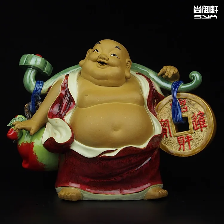 Shiwan doll boutique master Buddha figure ceramic ornaments handicraft of modern Chinese living Buddha felicitous wish of making
Shiwan doll boutique master Buddha figure ceramic ornaments handicraft of modern Chinese living Buddha felicitous wish of making