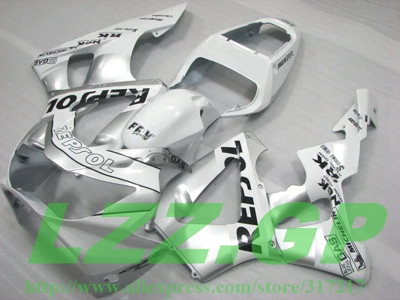 Injection fairing kits for REPSOL HONDA CBR900RR 929 00 01 CBR 900RR 2000 2001 CBR929 00 01 929RR White silver fairing set LZZ.
Injection fairing kits for REPSOL HONDA CBR900RR 929 00 01 CBR 900RR 2000 2001 CBR929 00 01 929RR White silver fairing set LZZ.