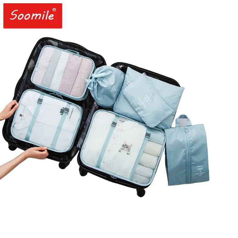 High Quality 7PCS/set Packing Cube for Suitcase 2020 Travel Organizer Bag Women Men Shoe Clothes Luggage Travel Bags
High Quality 7PCS/set Packing Cube for Suitcase 2020 Travel Organizer Bag Women Men Shoe Clothes Luggage Travel Bags