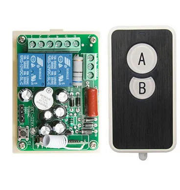 AC220V 2CH Wireless Remote Control Switch System 1*Receiver + 1*Ultra -thin acrylic Transmitters for Appliances Gate Garage Door
AC220V 2CH Wireless Remote Control Switch System 1*Receiver + 1*Ultra -thin acrylic Transmitters for Appliances Gate Garage Door