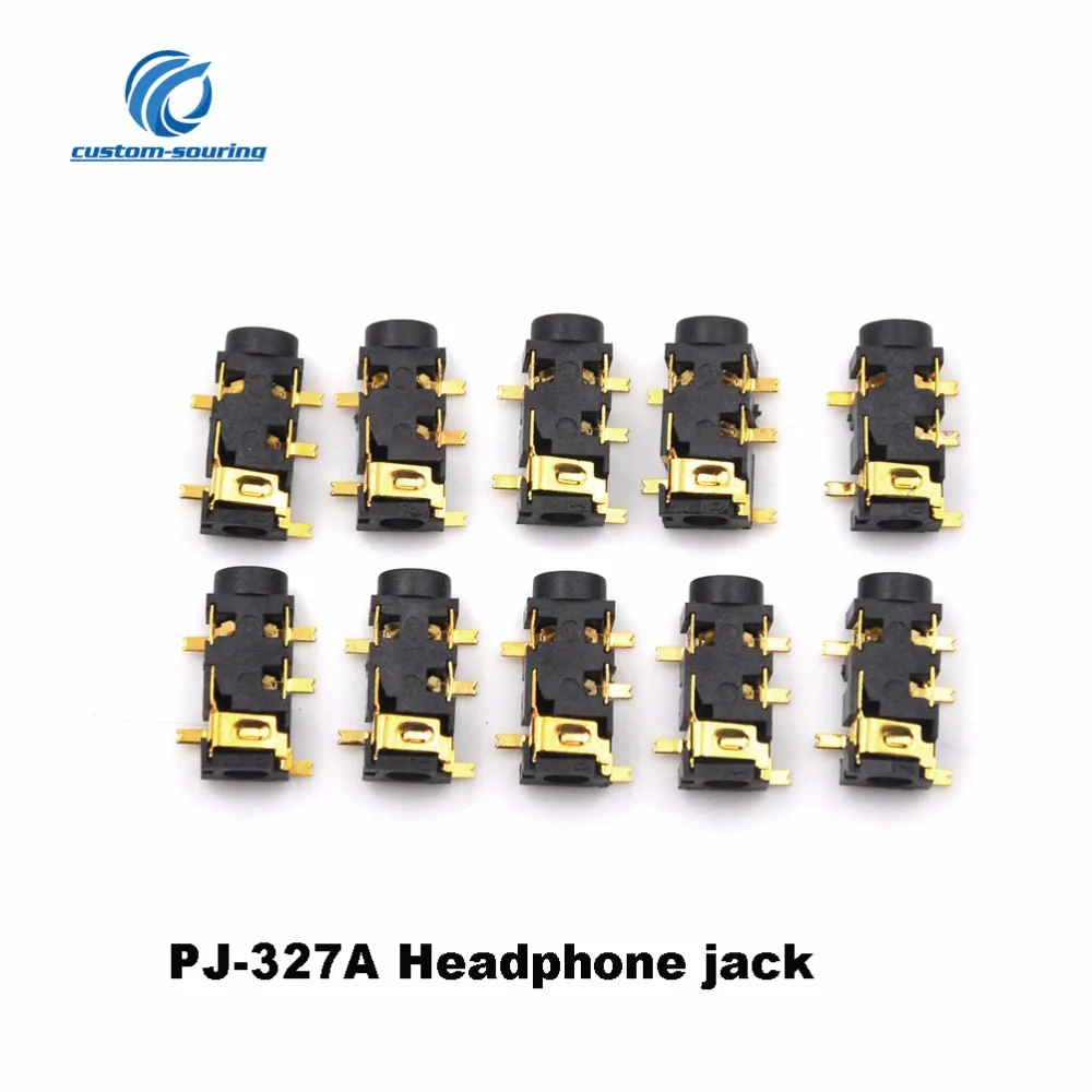 Female Audio Connector 5 Pin SMT SMD Headphone Jack Socket PJ-327A Gold-Plated Patch SMD Audio Earphones Socket 3.5mm Free ship
Female Audio Connector 5 Pin SMT SMD Headphone Jack Socket PJ-327A Gold-Plated Patch SMD Audio Earphones Socket 3.5mm Free ship