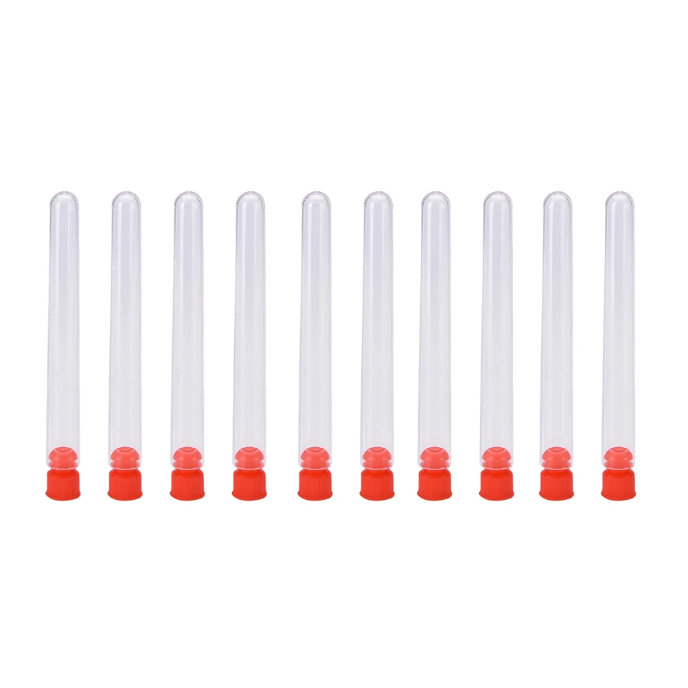 10 PCS Clear Transparent Plastic Test Tubes with Caps Stoppers School Lab Supplies Accessories 12x100mm High Quality
10 PCS Clear Transparent Plastic Test Tubes with Caps Stoppers School Lab Supplies Accessories 12x100mm High Quality