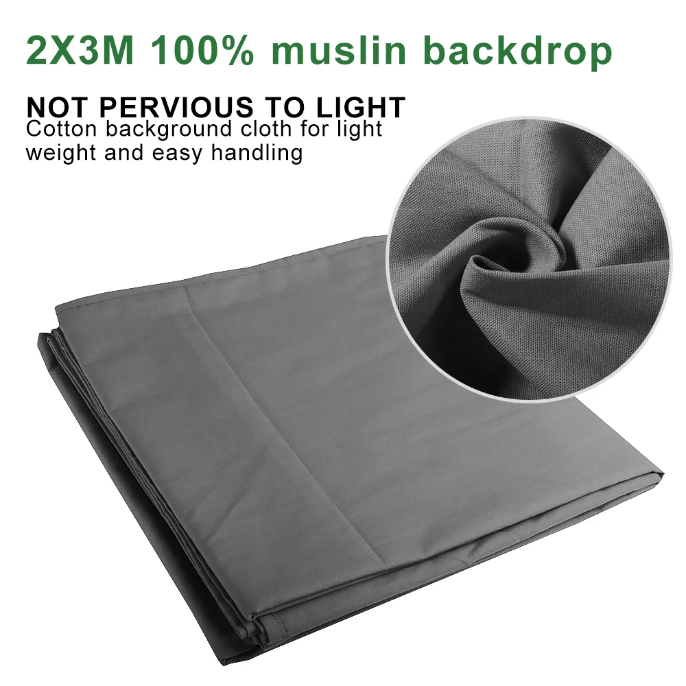 2x3m Photography Background Backdrop Smooth Muslin Cotton Gray Screen Chromakey Cromakey Background Cloth For Photo Studio Video
2x3m Photography Background Backdrop Smooth Muslin Cotton Gray Screen Chromakey Cromakey Background Cloth For Photo Studio Video