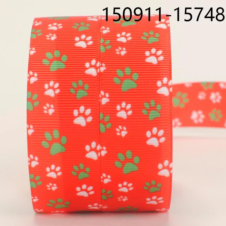 16/22/25/38/50/75mm NEW sales 50 yards red dog paw printed grosgrain cartoon ribbon 150911-15748
16/22/25/38/50/75mm NEW sales 50 yards red dog paw printed grosgrain cartoon ribbon 150911-15748