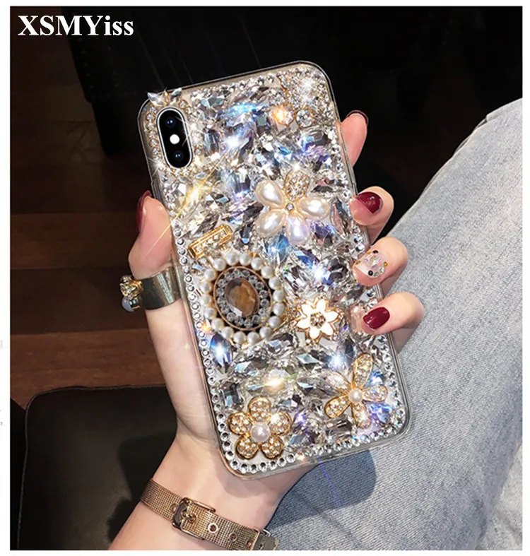 XSMYiss Phone Case Bling Diamond For SamsungS6 S7 S8 S9 S10 S20 S21 Plus Note5 8 9 10 20 Phone Clear Crystal Cover Flower decora
XSMYiss Phone Case Bling Diamond For SamsungS6 S7 S8 S9 S10 S20 S21 Plus Note5 8 9 10 20 Phone Clear Crystal Cover Flower decora