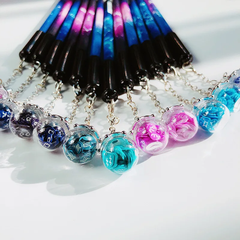 1 Pcs Cute Kawaii Constellation Pendant Gel Pen 0.5mm Black Ink Signing Pen Stationery Gifts Caneta Office School Supplies
1 Pcs Cute Kawaii Constellation Pendant Gel Pen 0.5mm Black Ink Signing Pen Stationery Gifts Caneta Office School Supplies