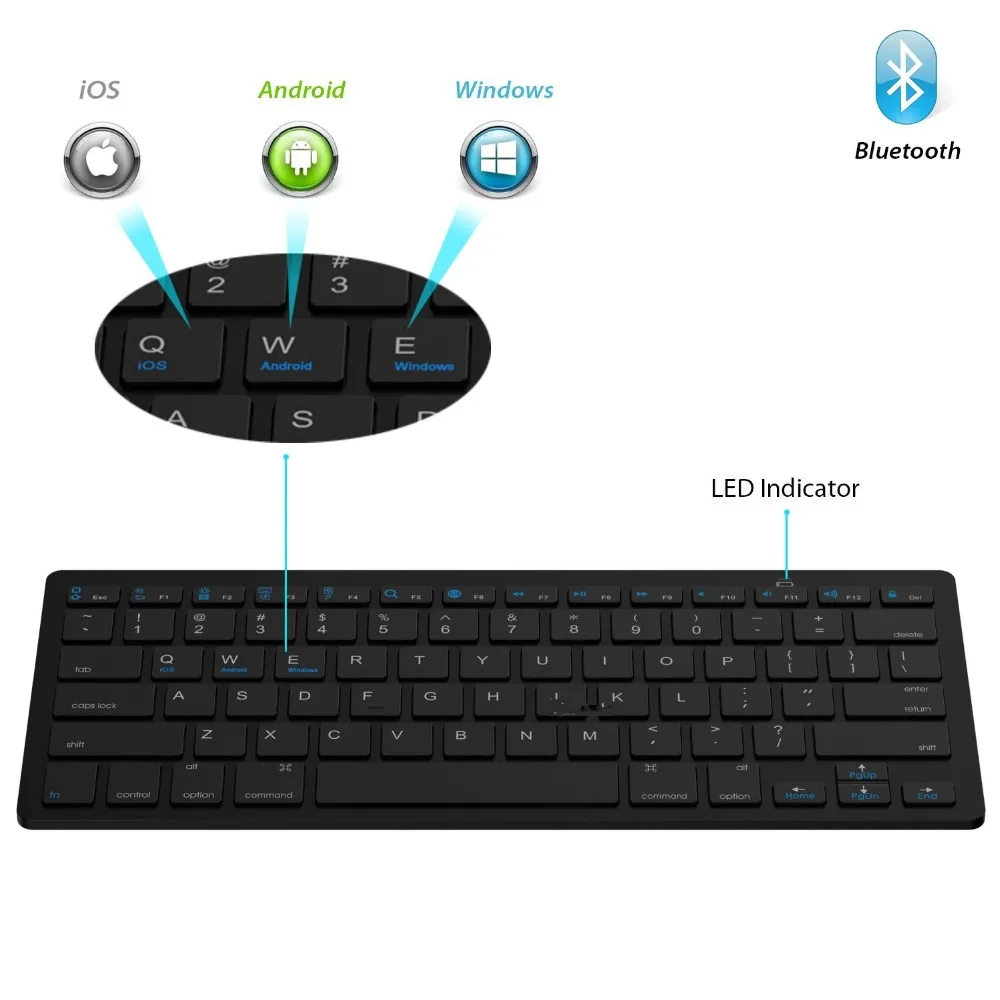 Ультратонкая Универсальная беспроводная Bluetooth-клавиатура 3 0 для Huawei mediapad M6 10 8 Pro