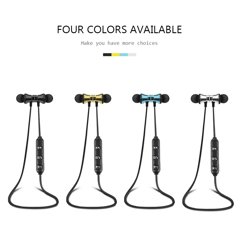 Magnetic Attraction Wireless Bluetooth Earphone with Mic 4.2 Headset Waterproof Sport Stereo Earphones Earbuds for Smart Phone |