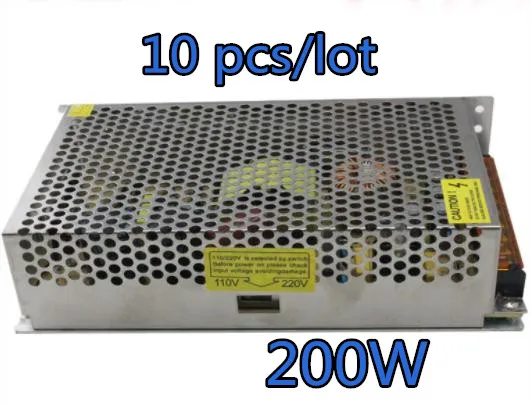 10pcs/lot DC 12V High reliability Switch Power Supply Driver 200w power supply For LED Strip Light Display Universal AC input
10pcs/lot DC 12V High reliability Switch Power Supply Driver 200w power supply For LED Strip Light Display Universal AC input