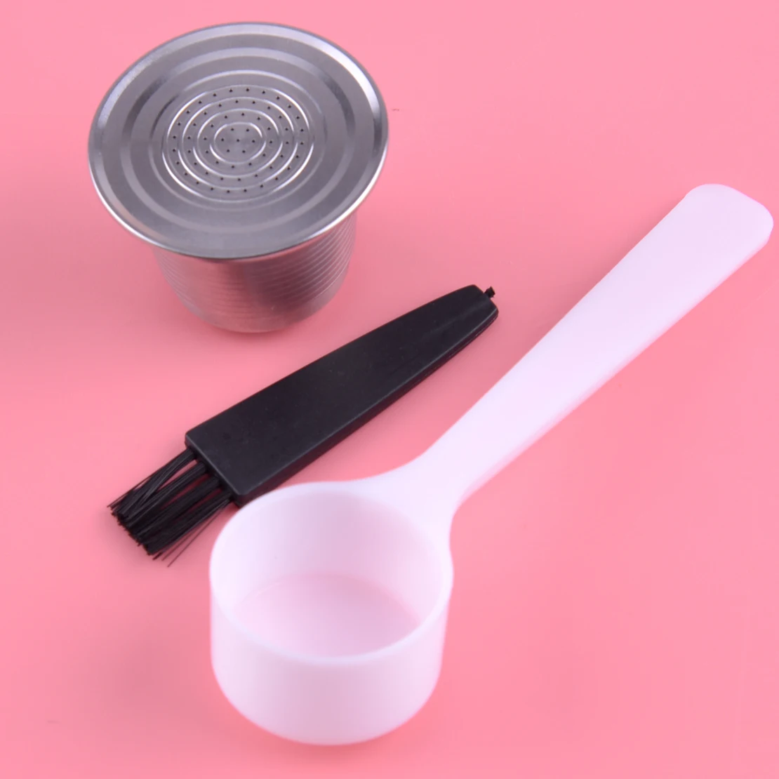 New Stainless Steel Coffee Capsule Refillable Reusable Pod Cup Fit For Nespresso Machine
New Stainless Steel Coffee Capsule Refillable Reusable Pod Cup Fit For Nespresso Machine