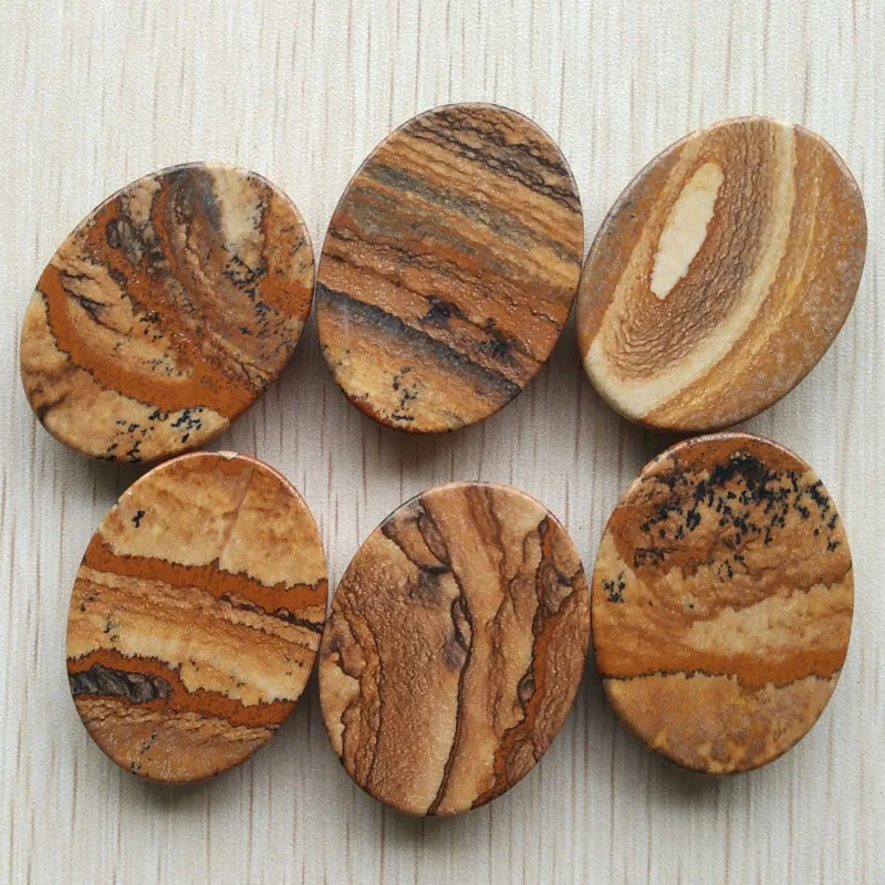 Fashion good quality natural picture stone Oval CAB CABOCHON beads 30x40mm for jewelry Accessories making wholesale 6pcs/lot
Fashion good quality natural picture stone Oval CAB CABOCHON beads 30x40mm for jewelry Accessories making wholesale 6pcs/lot