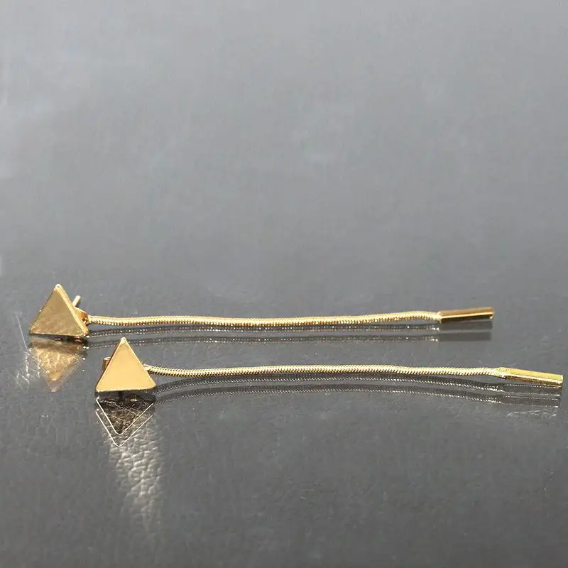 Fashion Triangle Earrings Tassel Chain Earrings Anti-allergic Word Earrings For Women Long Earrings Boucle D'oreille Femme 2017
Fashion Triangle Earrings Tassel Chain Earrings Anti-allergic Word Earrings For Women Long Earrings Boucle D'oreille Femme 2017