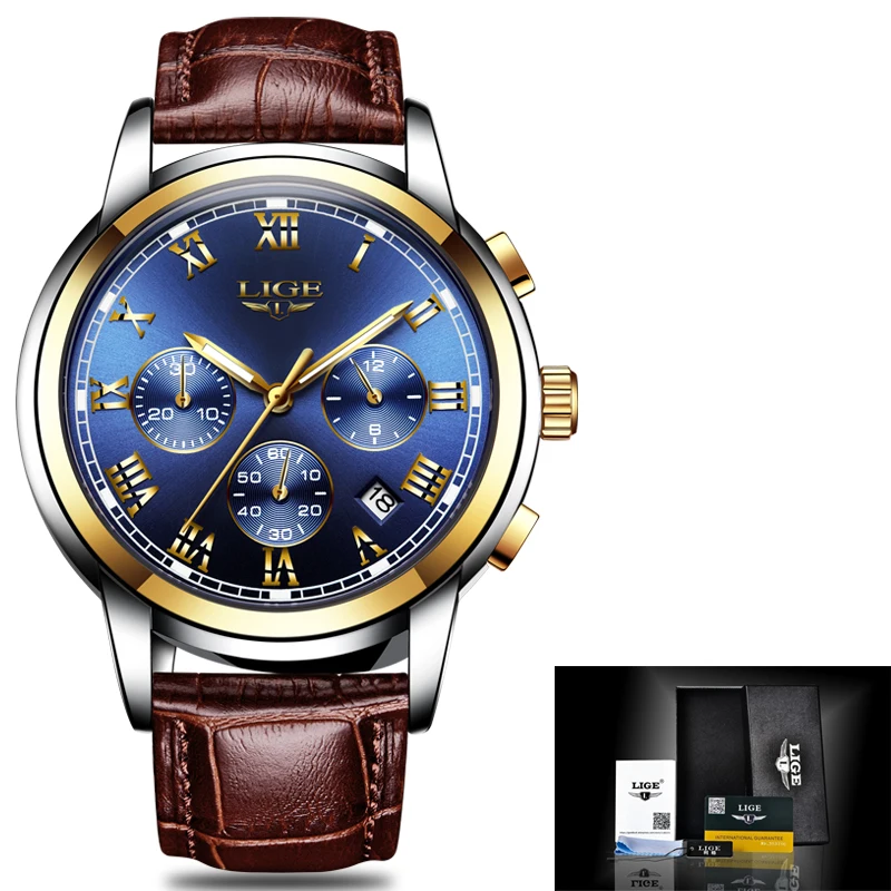 2018 New LIGE Mens Watches Top Brand Luxury Men's Fashion Business Watch Men Leather Waterproof Quartz Clock Relogio Masculino
2018 New LIGE Mens Watches Top Brand Luxury Men's Fashion Business Watch Men Leather Waterproof Quartz Clock Relogio Masculino