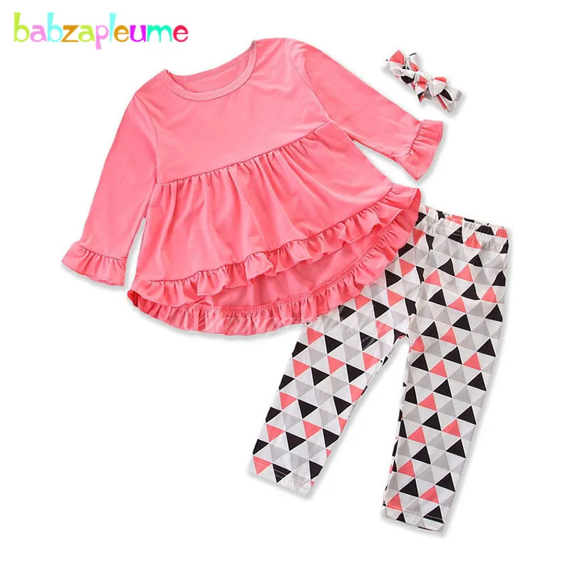 3PCS/Spring Autumn Children Wear Pink Top Toddler Girls Clothes Long Sleeve Baby T-shirt+Pants+Headband Kids Clothing Set BC1779
3PCS/Spring Autumn Children Wear Pink Top Toddler Girls Clothes Long Sleeve Baby T-shirt+Pants+Headband Kids Clothing Set BC1779