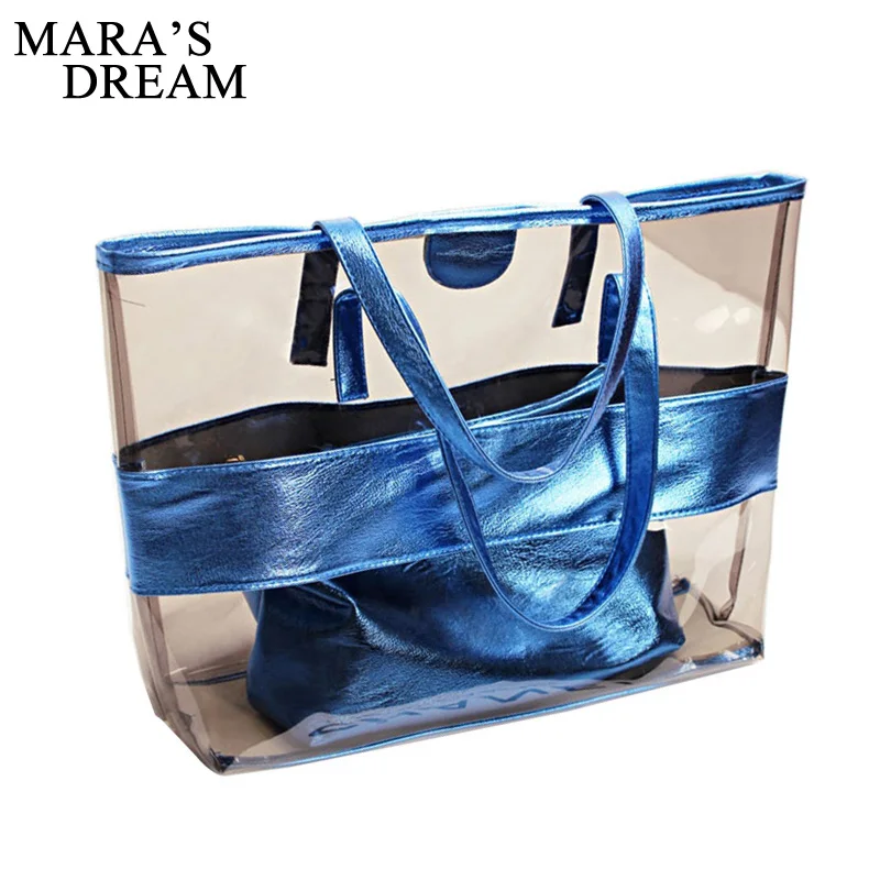 Mara's Dream 2021 Women Handbags Candy Color Patchwork Shoulder Bag Waterproof Totes Female Transparent Bags Shopping Handbags
Mara's Dream 2021 Women Handbags Candy Color Patchwork Shoulder Bag Waterproof Totes Female Transparent Bags Shopping Handbags