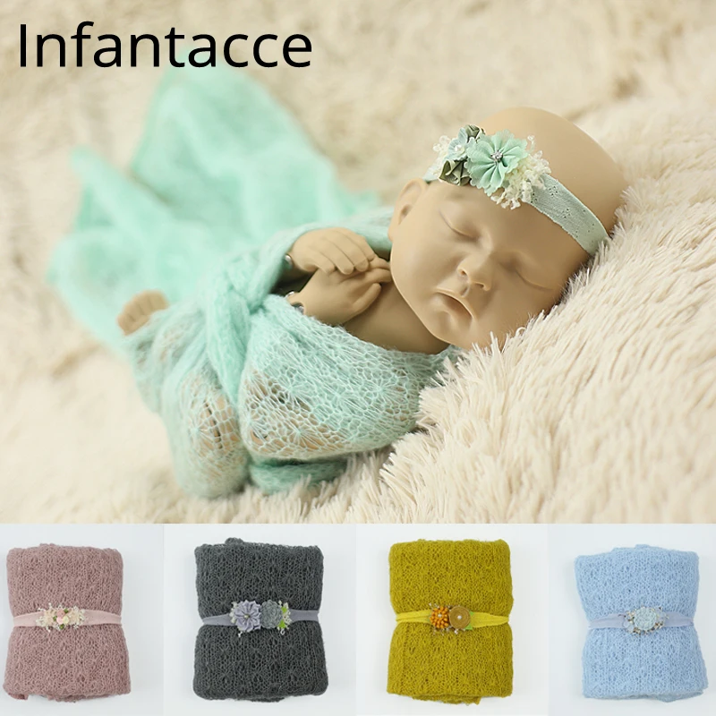 40x150cm mohair knit Photo stretchy Wrap+headband set Newborn Photography Props Cloth For Infant Accessories baby hairbands
40x150cm mohair knit Photo stretchy Wrap+headband set Newborn Photography Props Cloth For Infant Accessories baby hairbands