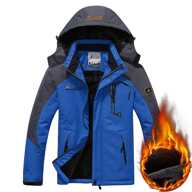 2019 мужская куртка для походов зимняя водонепроницаемая уличная с флисовой