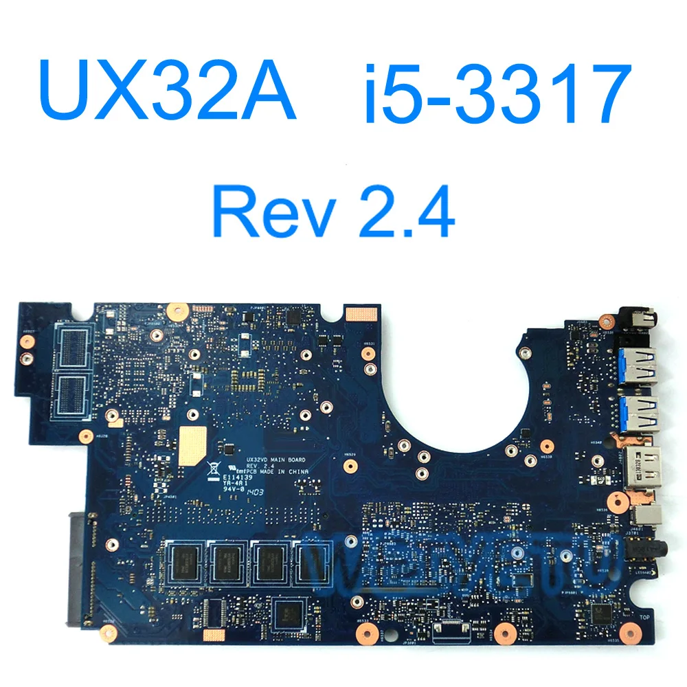 UX32A HM76/SLJ8E материнской платы с i5-3317 Процессор для ASUS UX32VD UX32A ноутбук материнская плата Rev 2,4 на борту 2 ГБ видеопамяти 100% тестирование
UX32A HM76/SLJ8E материнской платы с i5-3317 Процессор для ASUS UX32VD UX32A ноутбук материнская плата Rev 2,4 на борту 2 ГБ видеопамяти 100% тестирование