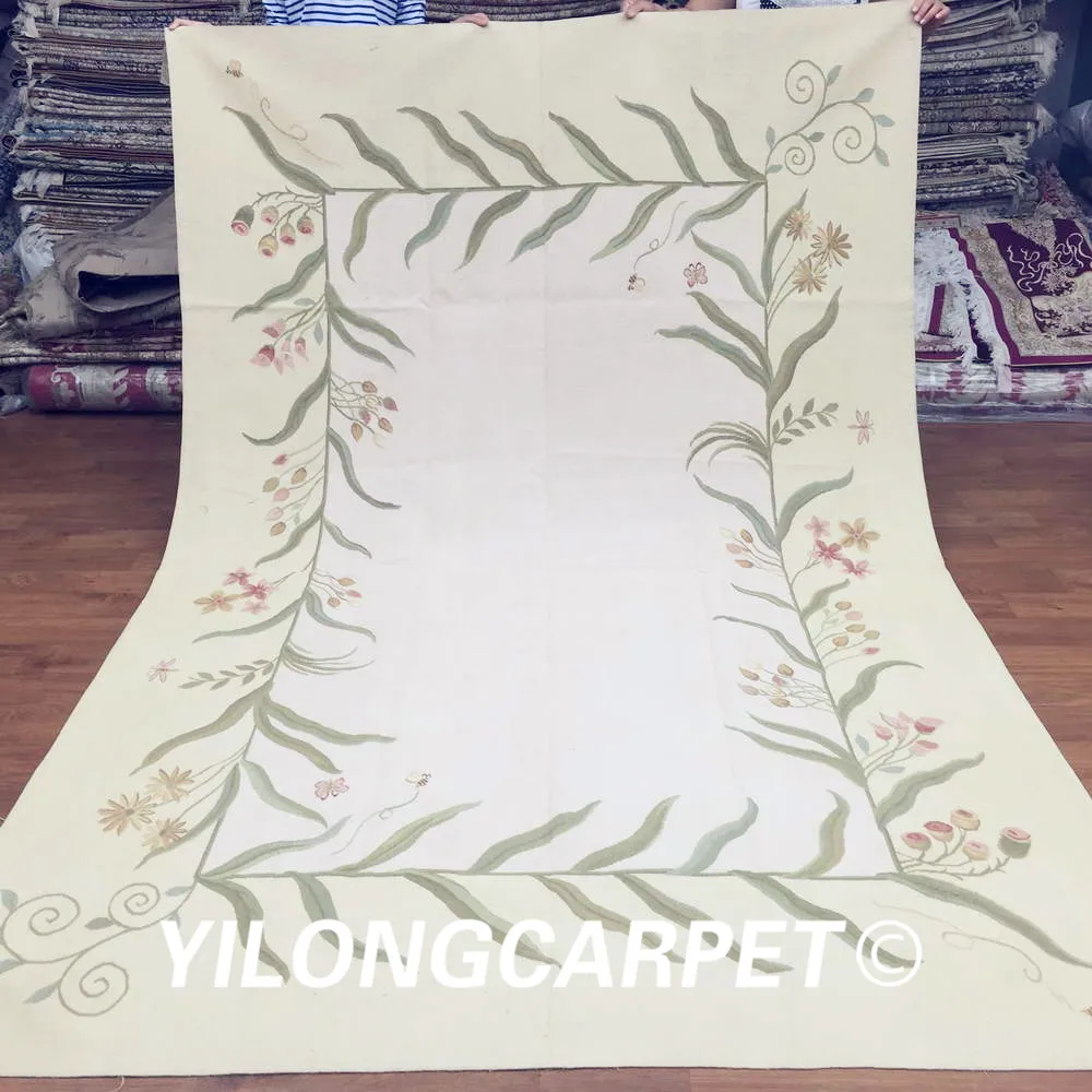 Yilong 6'x9' customized flat weave handmade french chinese wool Aubusson style rug (Au10-6x9)
Yilong 6'x9' customized flat weave handmade french chinese wool Aubusson style rug (Au10-6x9)