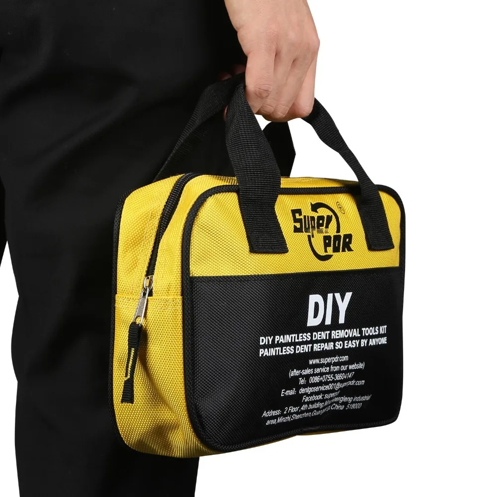 Paintless Dent Repair Tools Auto Dent Pullers Suction Cup Glue Tabs Hail Dent Removal Tool with Tool Bag Hot Melt Glue Gun
Paintless Dent Repair Tools Auto Dent Pullers Suction Cup Glue Tabs Hail Dent Removal Tool with Tool Bag Hot Melt Glue Gun