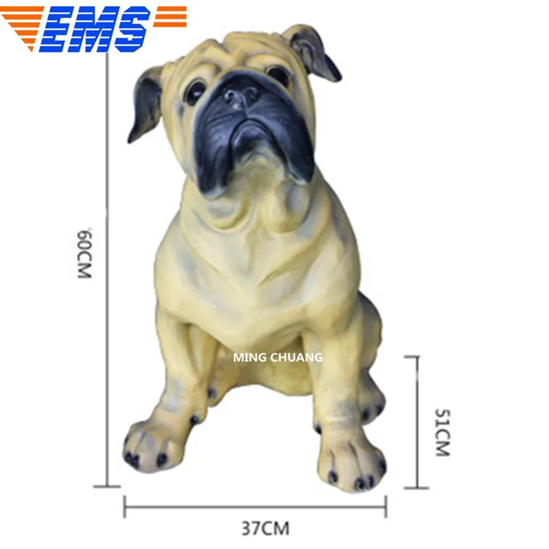 23" Cute Puppy Statue Pug Bust Yellow Companion Dog Full-Length Portrait GK Action Figure Collectible Model Toy BOX 60CM J512
23" Cute Puppy Statue Pug Bust Yellow Companion Dog Full-Length Portrait GK Action Figure Collectible Model Toy BOX 60CM J512
