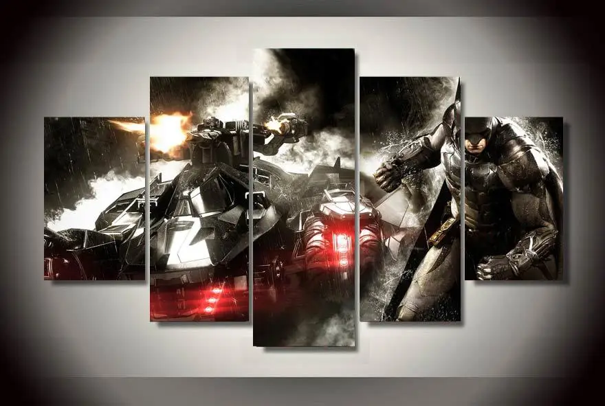 HD с принтом Бэтмен Arkham Knight живопись на холсте номер Украшение печати плаката