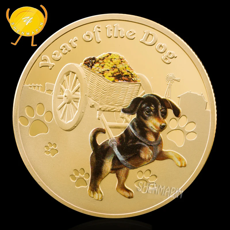 Loyalty Dog Send Gold Commemorative Coin 12 Zodiac Coins Collectibles Year of the Dog Medal Gift Home Decorations Art Gold Coins
Loyalty Dog Send Gold Commemorative Coin 12 Zodiac Coins Collectibles Year of the Dog Medal Gift Home Decorations Art Gold Coins