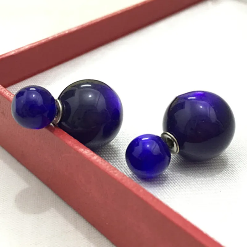 2017 Fashion New Arrival Imitation Opal candy color double ball earrings 4ED100 
2017 Fashion New Arrival Imitation Opal candy color double ball earrings 4ED100