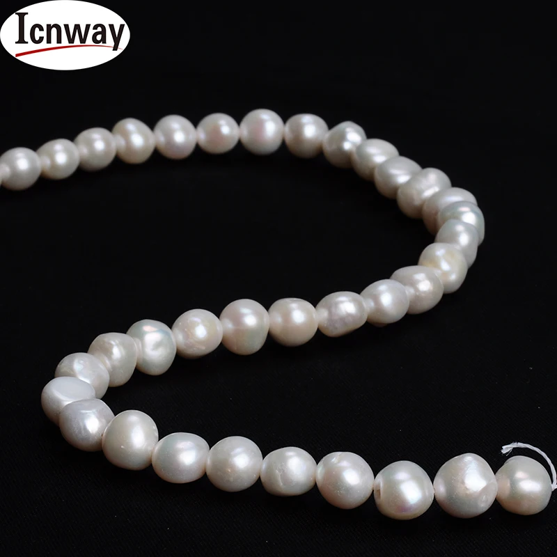 Natural AA+ baroque white Freshwater Pearl 9-10mm 15inches DIY necklace bracelet FreeShipping Wholesale icnway
Natural AA+ baroque white Freshwater Pearl 9-10mm 15inches DIY necklace bracelet FreeShipping Wholesale icnway