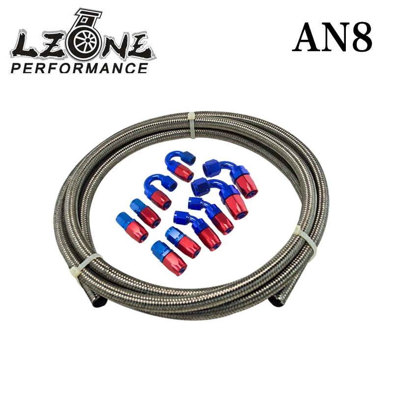 LZONE - AN-8 STEELNESS / STEEL BRAIDED 5M AN8 STAINLESS Racing Hose Fuel Oil Line +8AN Fitting 8-AN Hose End Adaptor KIT JR7113+
LZONE - AN-8 STEELNESS / STEEL BRAIDED 5M AN8 STAINLESS Racing Hose Fuel Oil Line +8AN Fitting 8-AN Hose End Adaptor KIT JR7113+
