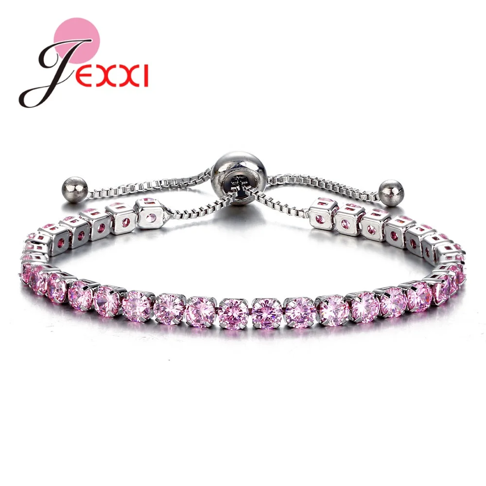 New Fashion Adjustable Tennis Bracelets For Women Shiny Crystal 925 Sterling Silver Rose Gold Chain Bangle Bracelet Jewelry Gift
New Fashion Adjustable Tennis Bracelets For Women Shiny Crystal 925 Sterling Silver Rose Gold Chain Bangle Bracelet Jewelry Gift
