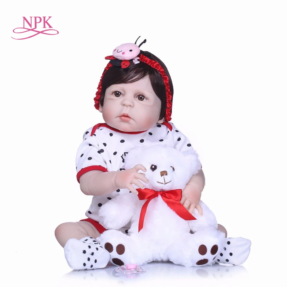 NPK 22 "полностью тела силикона reborn куклы мальчик и девочка Кукла reborn Младенцы черные волосы магнитные рот ванна куклы Детский подарок bonecas
NPK 22 "полностью тела силикона reborn куклы мальчик и девочка Кукла reborn Младенцы черные волосы магнитные рот ванна куклы Детский подарок bonecas