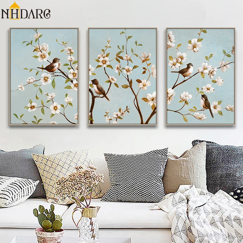 New Chinese Style Branches Birds Flowers Poster and Prints Canvas Print Painting Art Wall Pictures for Living Room Home Decor
New Chinese Style Branches Birds Flowers Poster and Prints Canvas Print Painting Art Wall Pictures for Living Room Home Decor