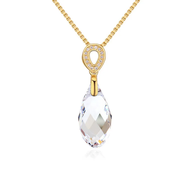 S925 Sterling Silver Jewelry Popular Drop Crystal Pendants Necklace Clavicle Chain - Upstream Source
S925 Sterling Silver Jewelry Popular Drop Crystal Pendants Necklace Clavicle Chain - Upstream Source